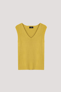 V-Neck Sleeveless Knit Top