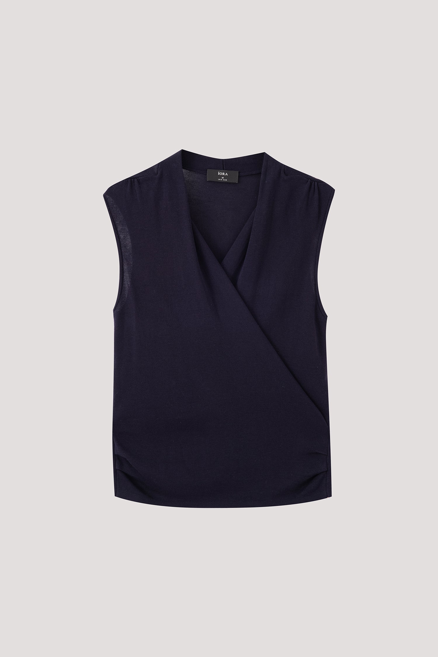 Sleeveless Wrap Knit Top