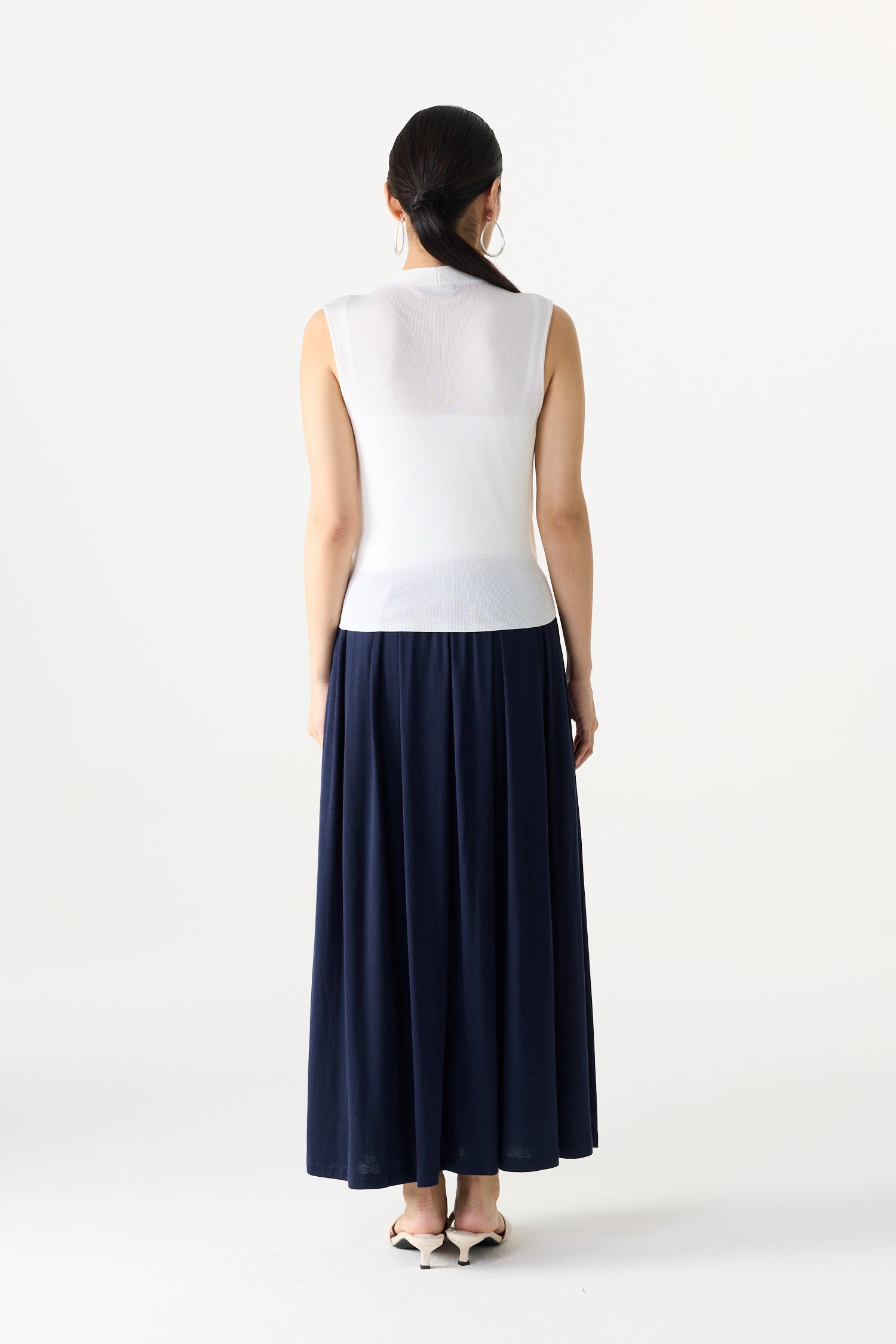 Sleeveless Wrap Knit Top