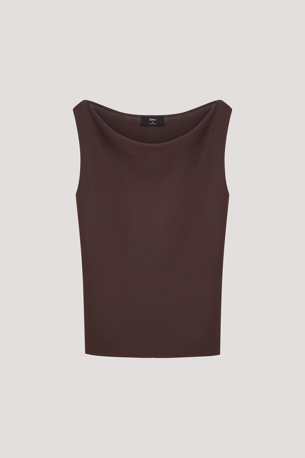 Draped Cowl Sleeveless Knit Top