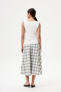 Draped Cowl Sleeveless Knit Top