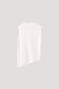 Asymmetrical Hem Knit Top