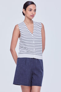 Stripe Knit Vest