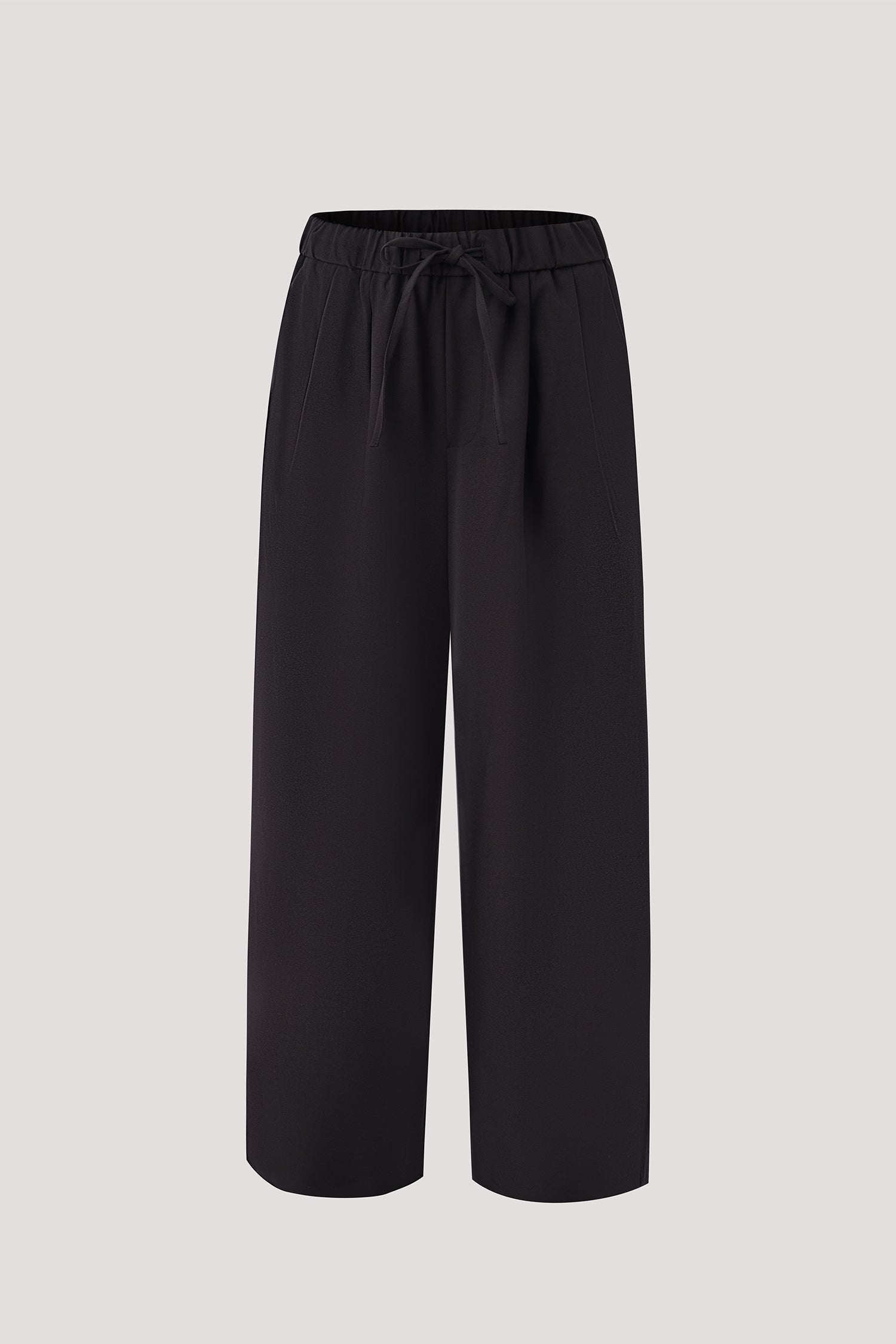 Elasticated Relaxed Straight Pants