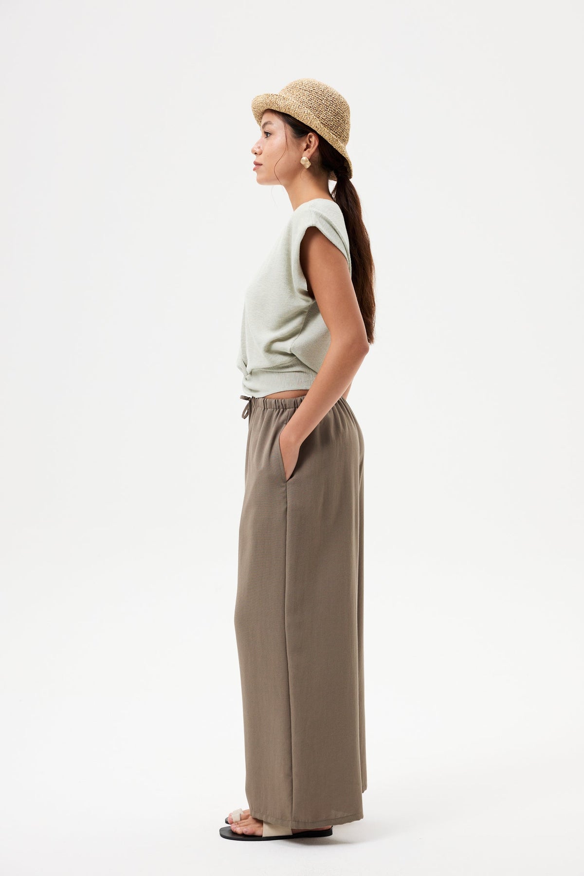 Elasticated Relaxed Pants