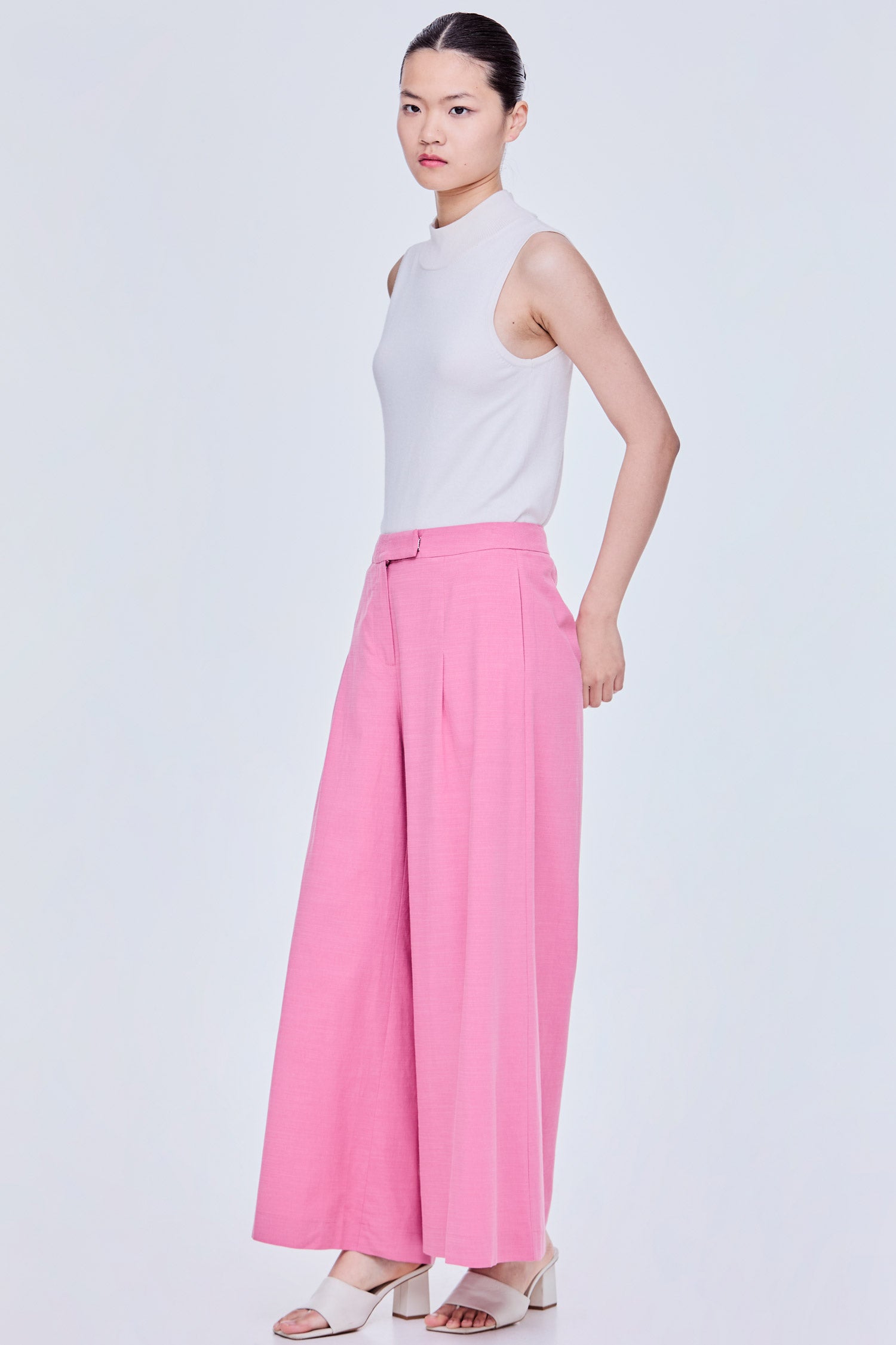 Casual Wide Flare Trousers