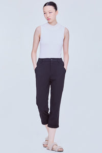 Folded Cuffs Tapered Pants