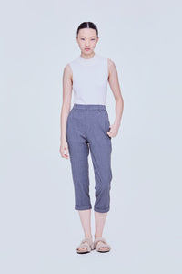 Folded Cuffs Tapered Pants
