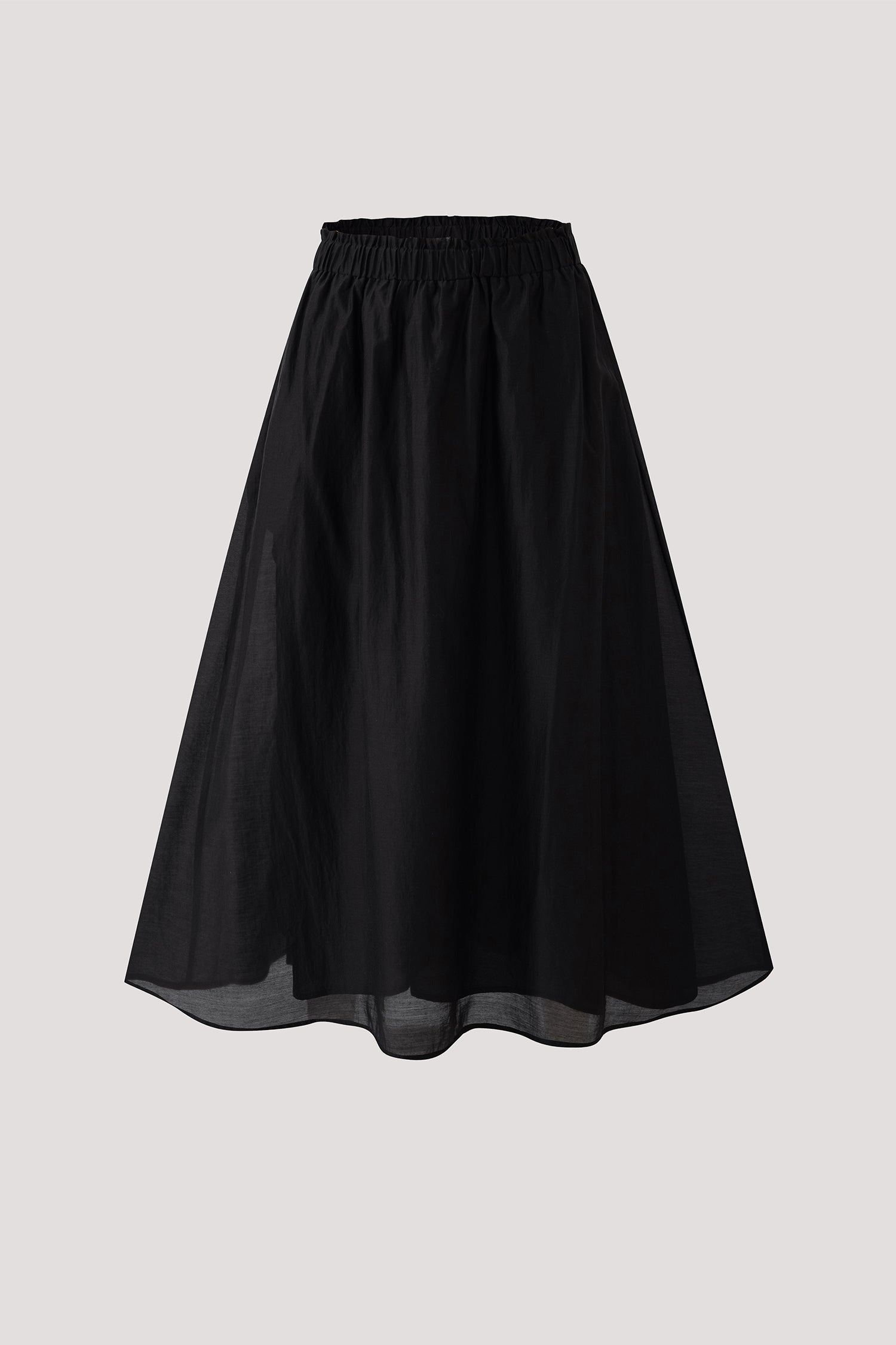 Elasticised Gathered Chiffon Skirt