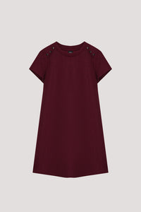 Button Detail A-Line Dress