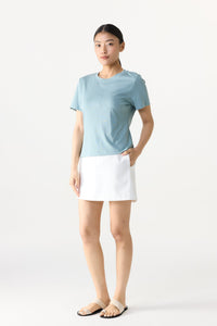 Paneled Round Neck Tee