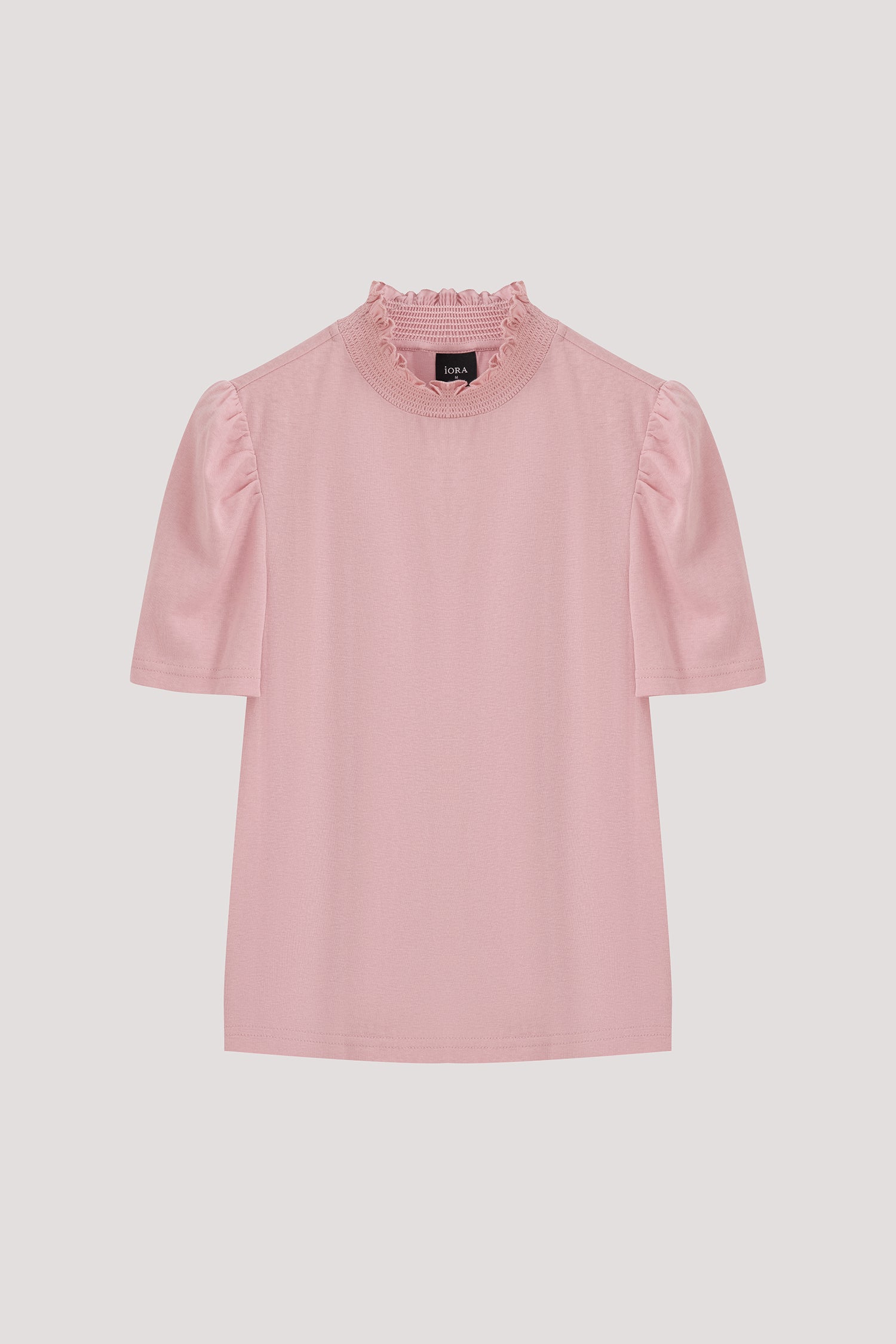 Smocked Neck Jersey Top