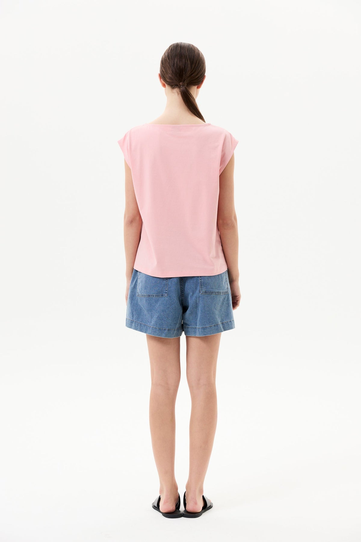 Boxy Sleeveless Jersey Top