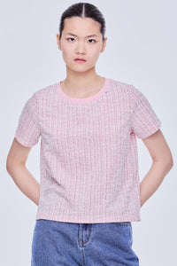 Boucle Tweed Tee