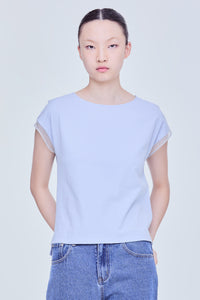 Contrast Trim Magyar Top