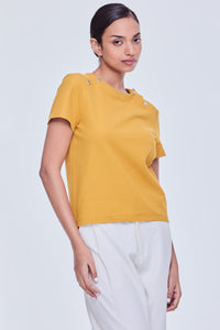 Basic Front Button Tee