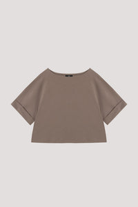 Boat Neck Drop Shoulder Tee