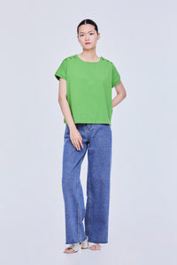 Shoulder Button Magyar Top