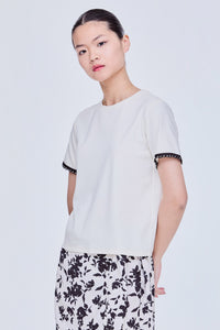 Beaded Trim Tee