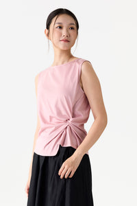 Front Knot Sleeveless Top