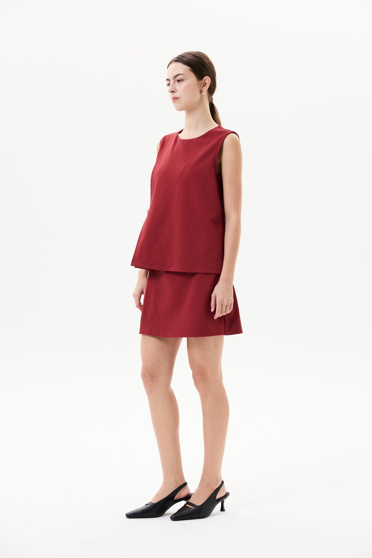 Buckle Strap Twill Top