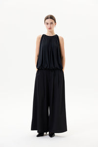 Sleeveless Gathering Bubble Top