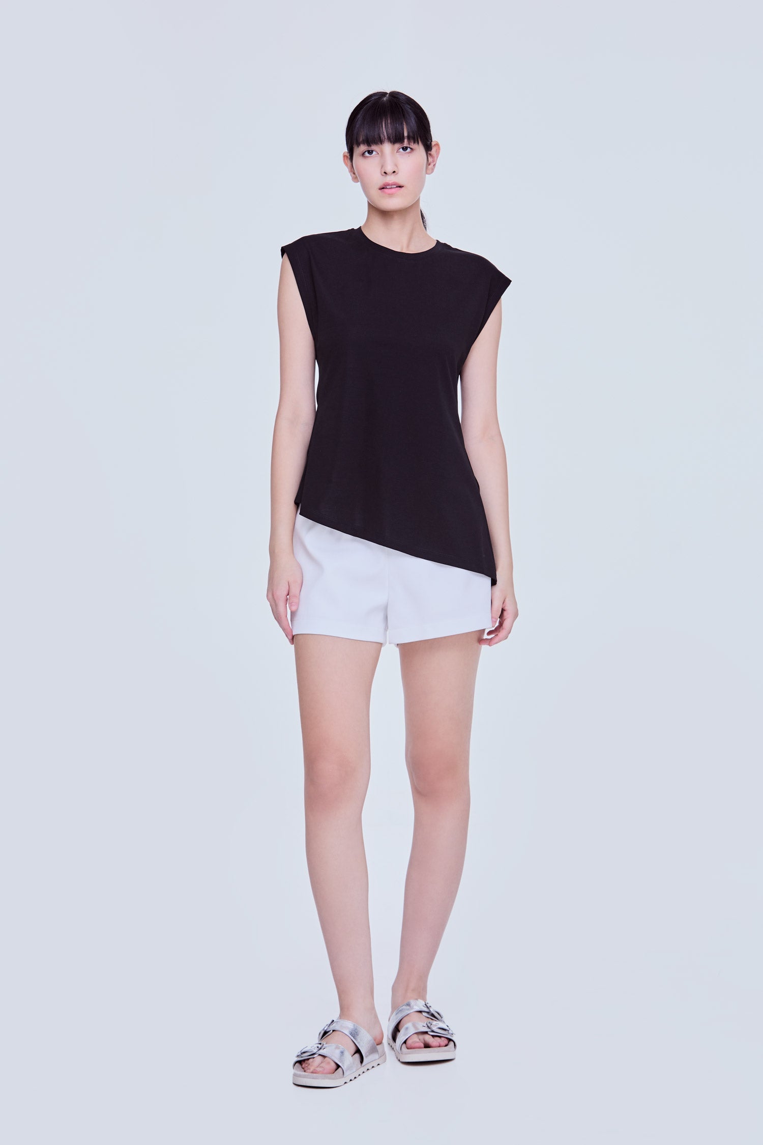 Asymmetrical Side Slit Top