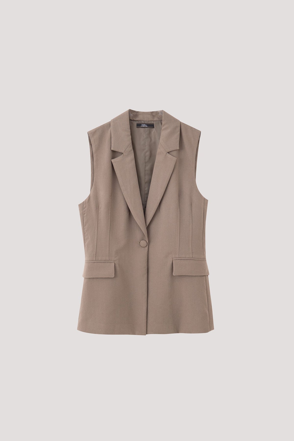 Darted Lapel Vest Top