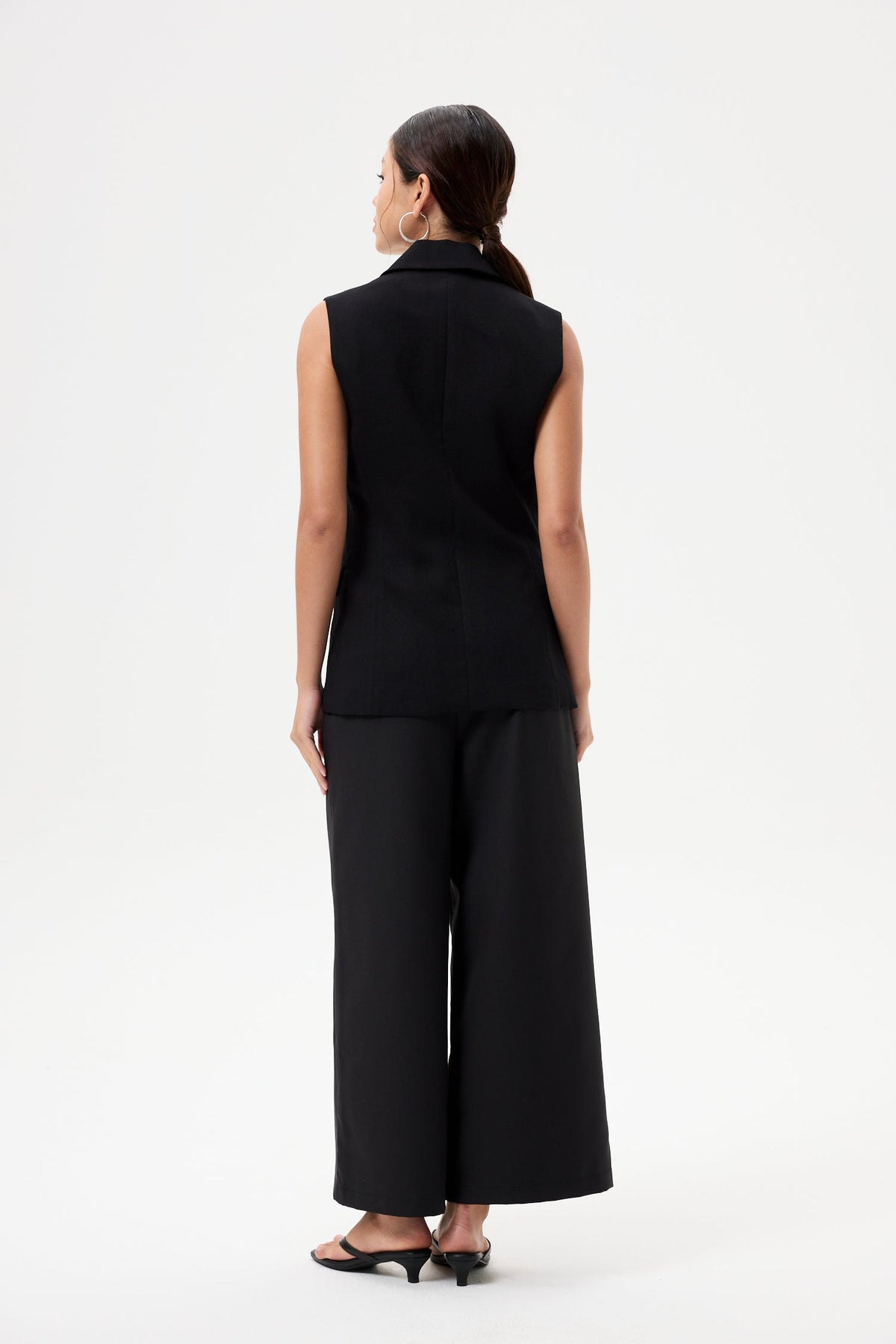 Darted Lapel Vest Top