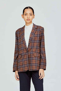 Tartan Pattern Blazer