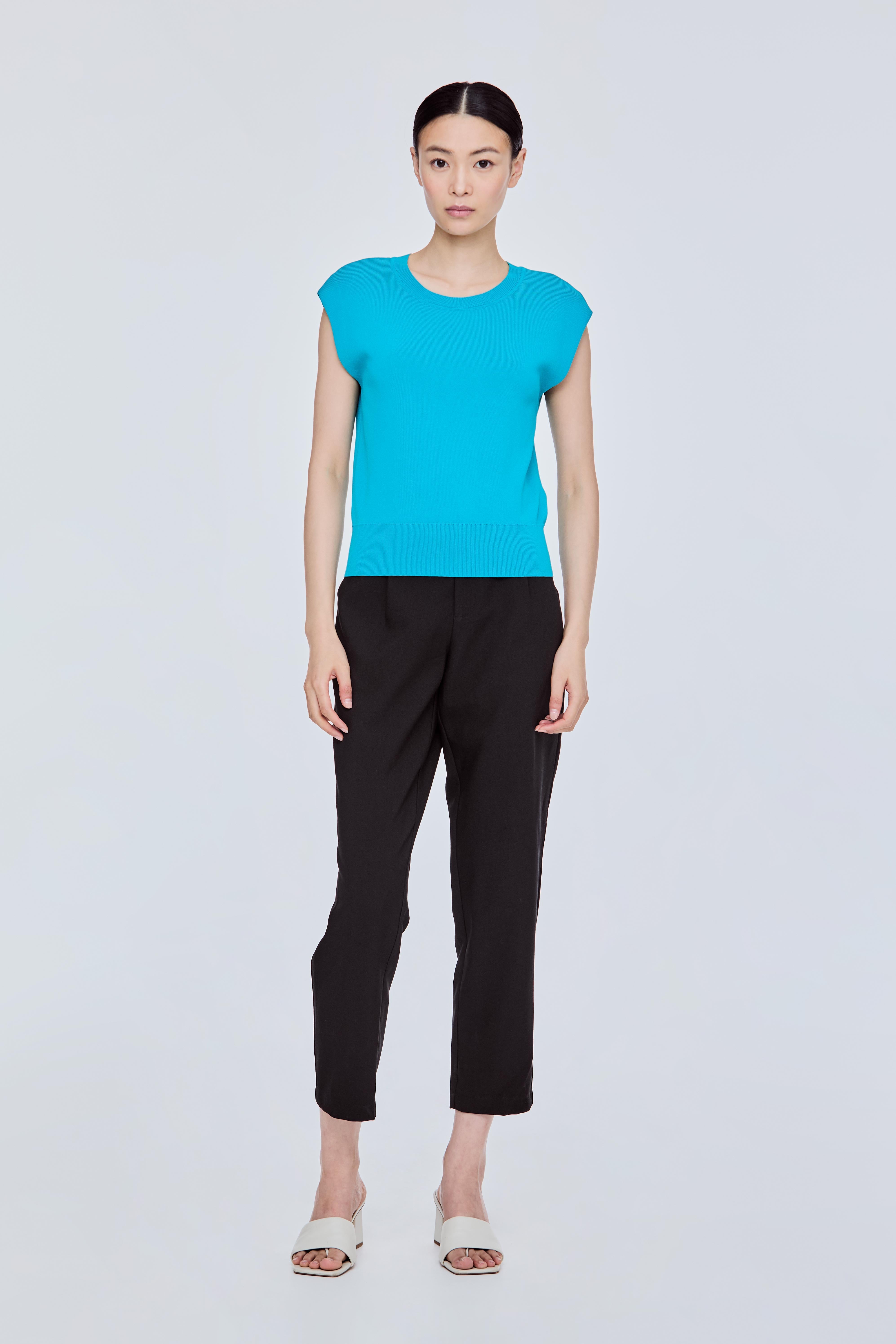 Slit Hem Knit Top