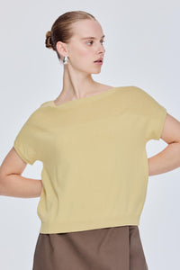 Mixed-Knit Top