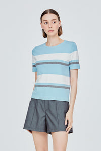 Tri Colour Stripe Knit