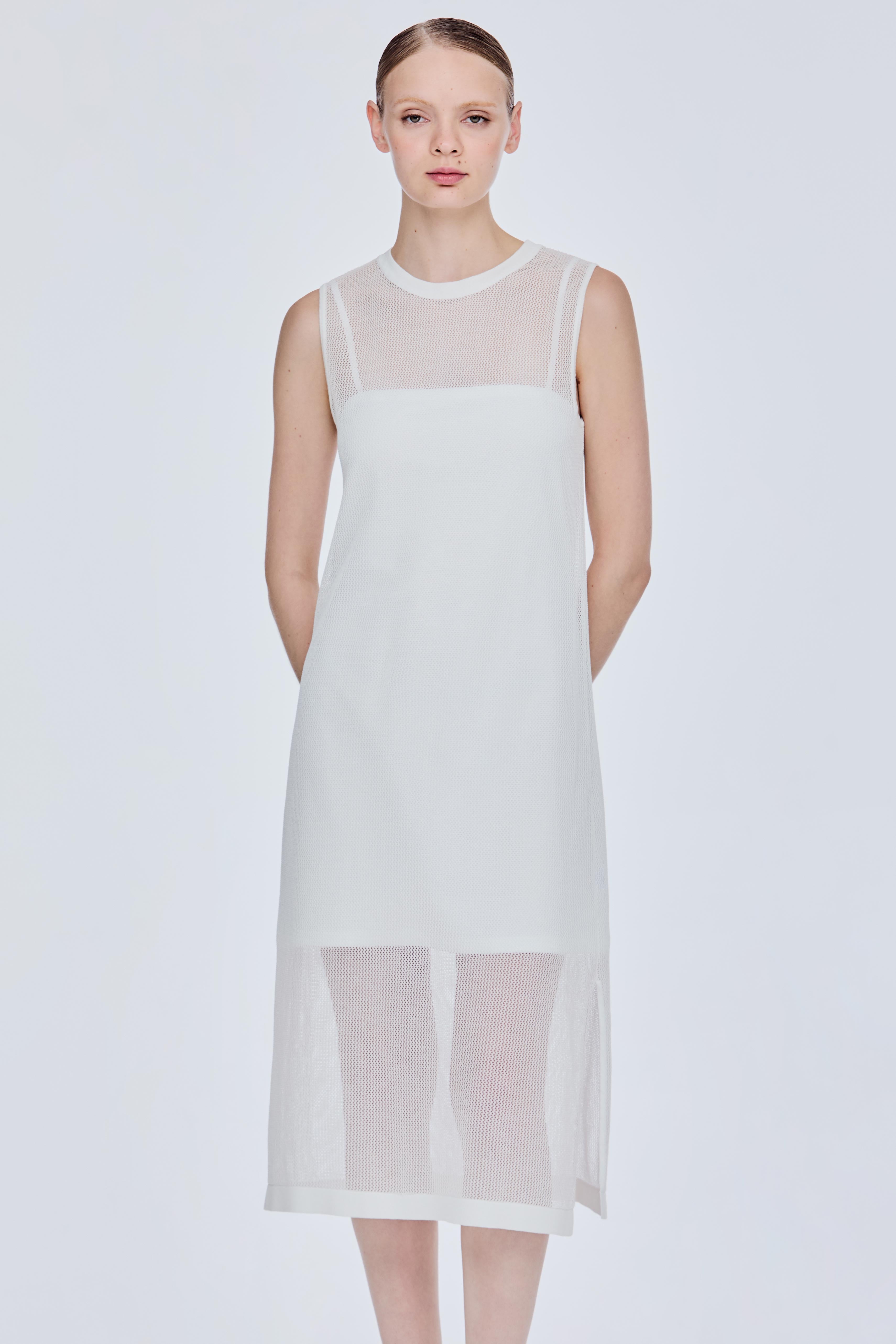 Versatile Open Knit Shift Dress