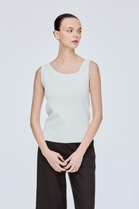 Wide Rounded Neckline Blouse