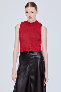 Basic Lurex Knit Top