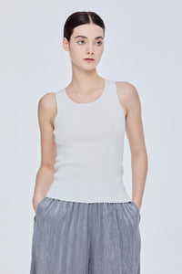 Sleeveless Lurex Knit Top