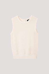 Solid-Checks Knit Vest