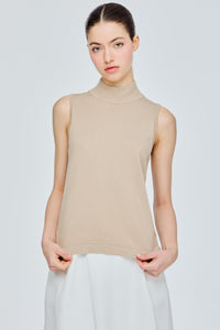 Highneck Knit Tank Top