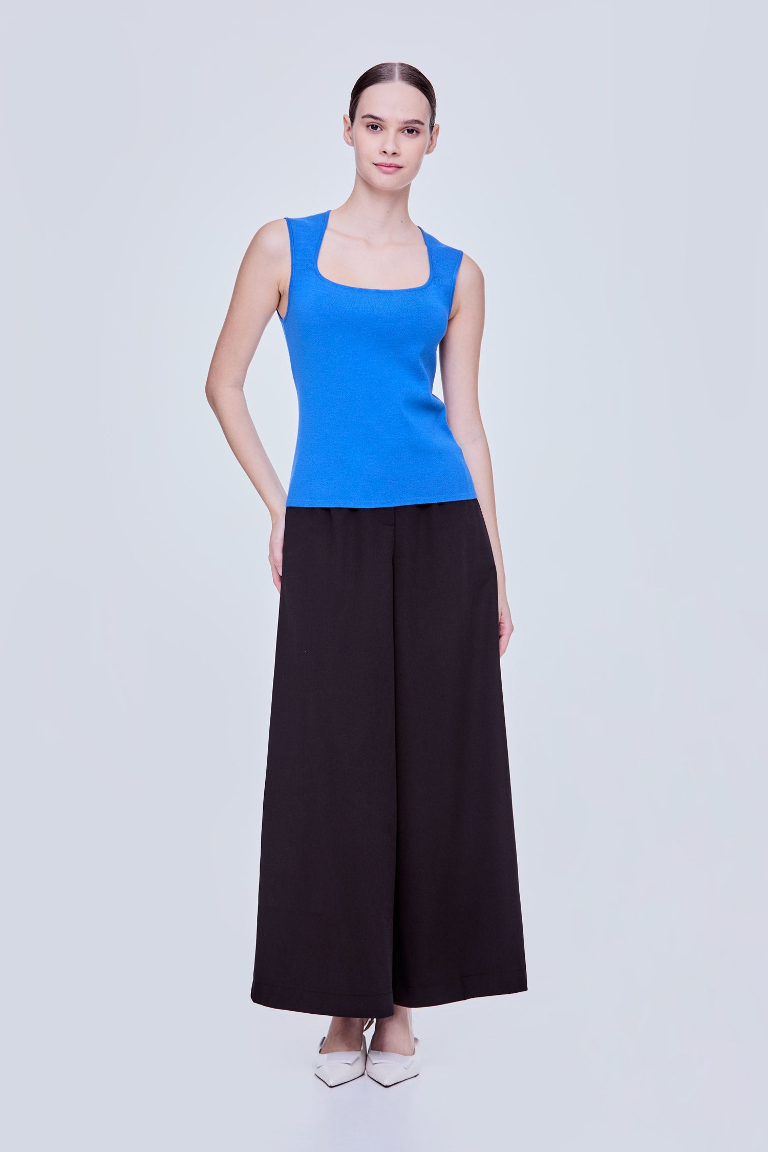 Contoured Square Neck Top