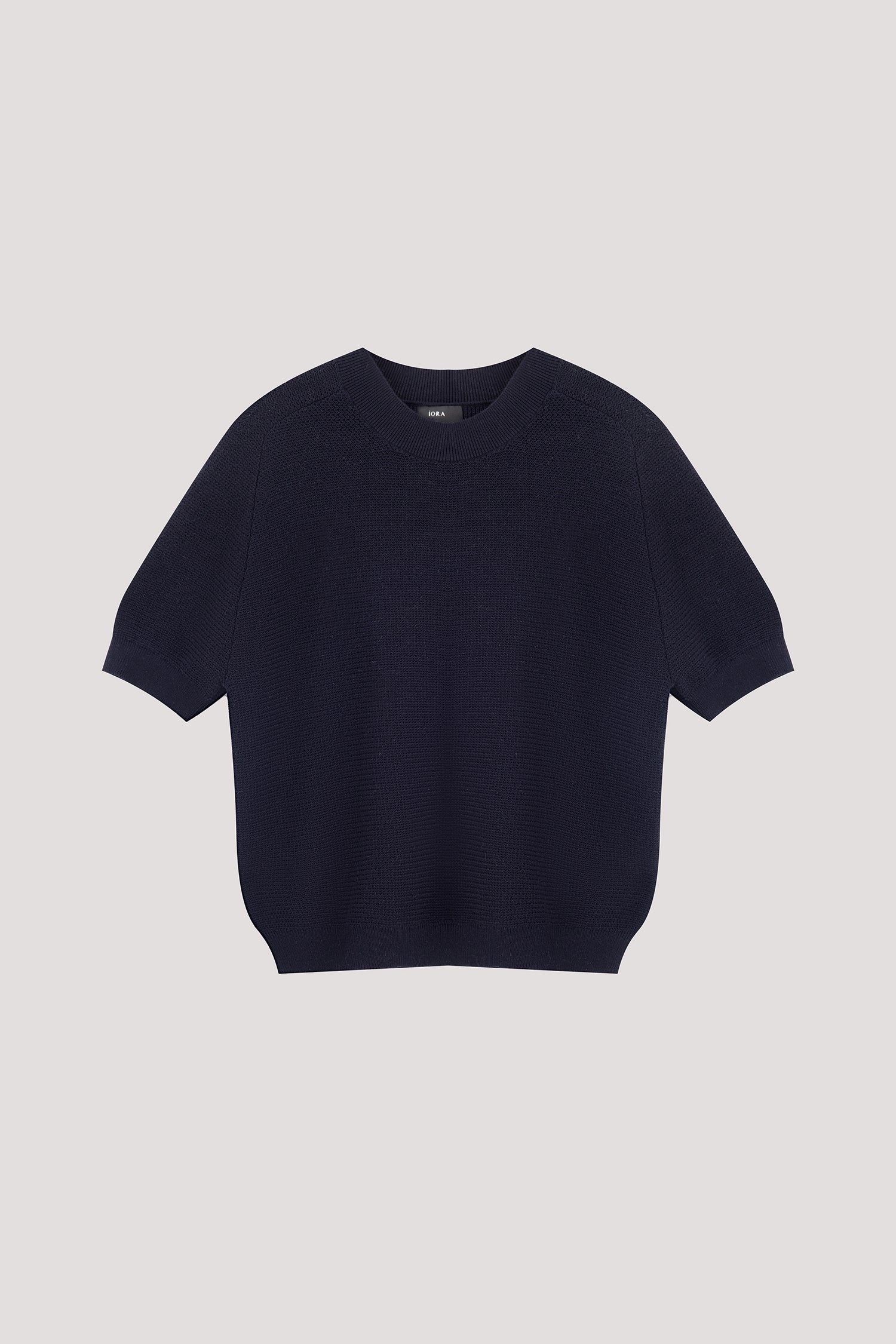 Raglan Sleeve Ribbed Knit Top