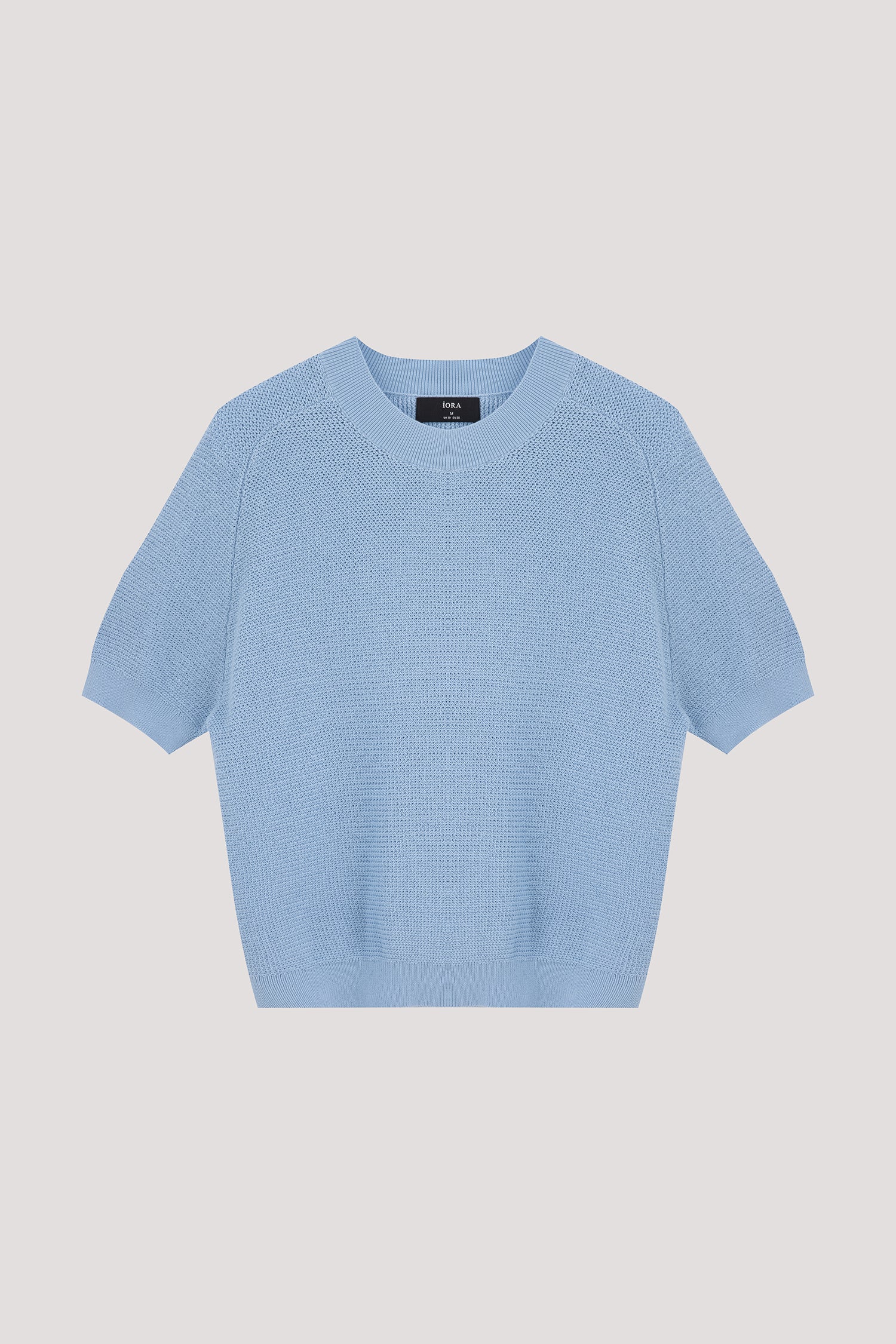Raglan Sleeve Ribbed Knit Top
