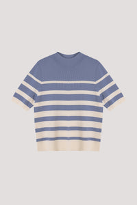 Uneven Stripe Knit Top