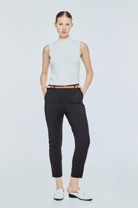 Tapered Pants With Belt