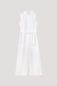 High Neck Sleeveless Jumpsuits