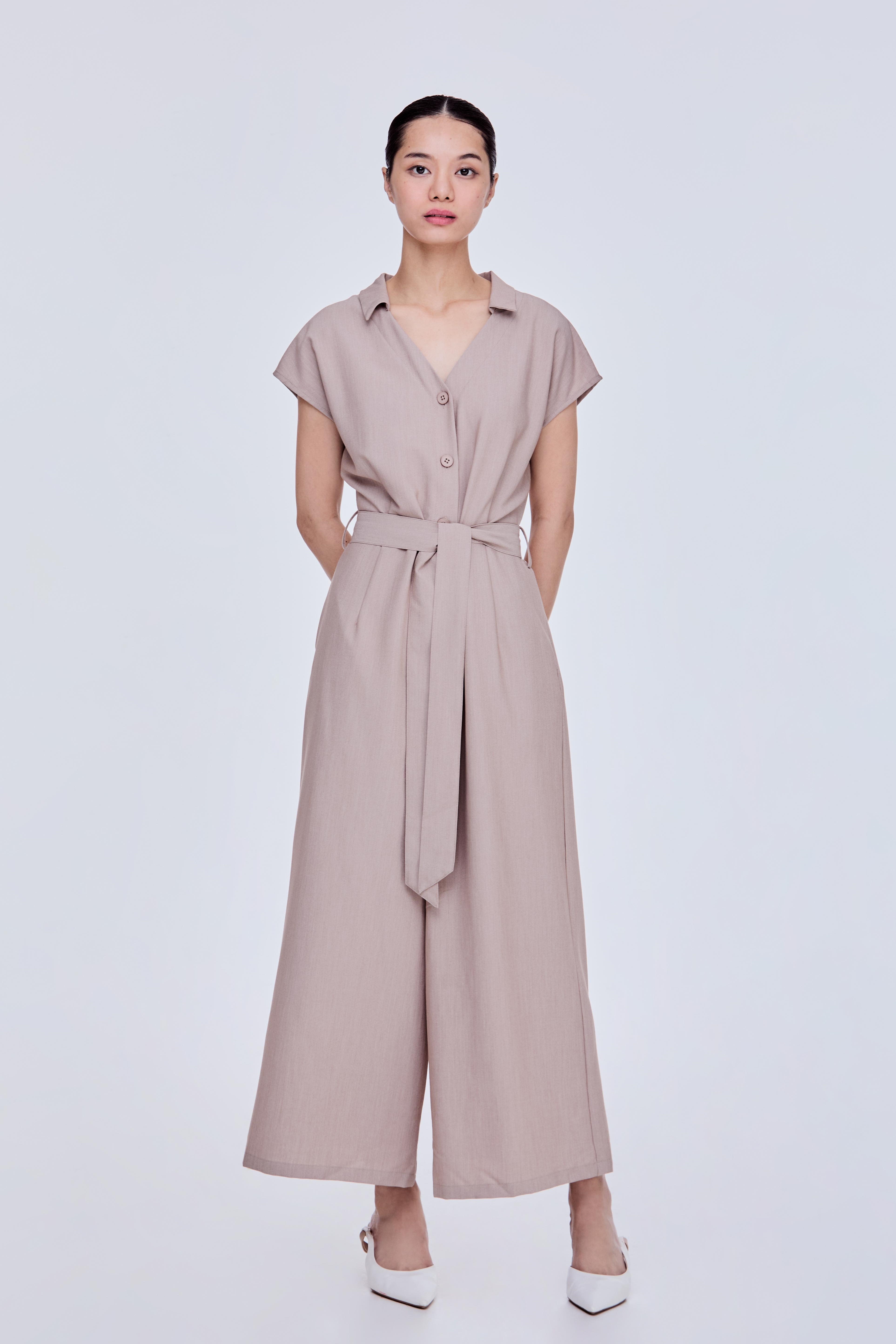 Sleeveless Flare Leg Jumpsuit