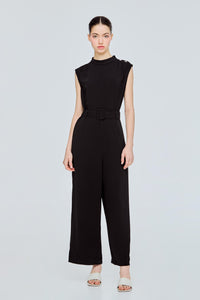 High Neck Sleeveless Jumpsuits