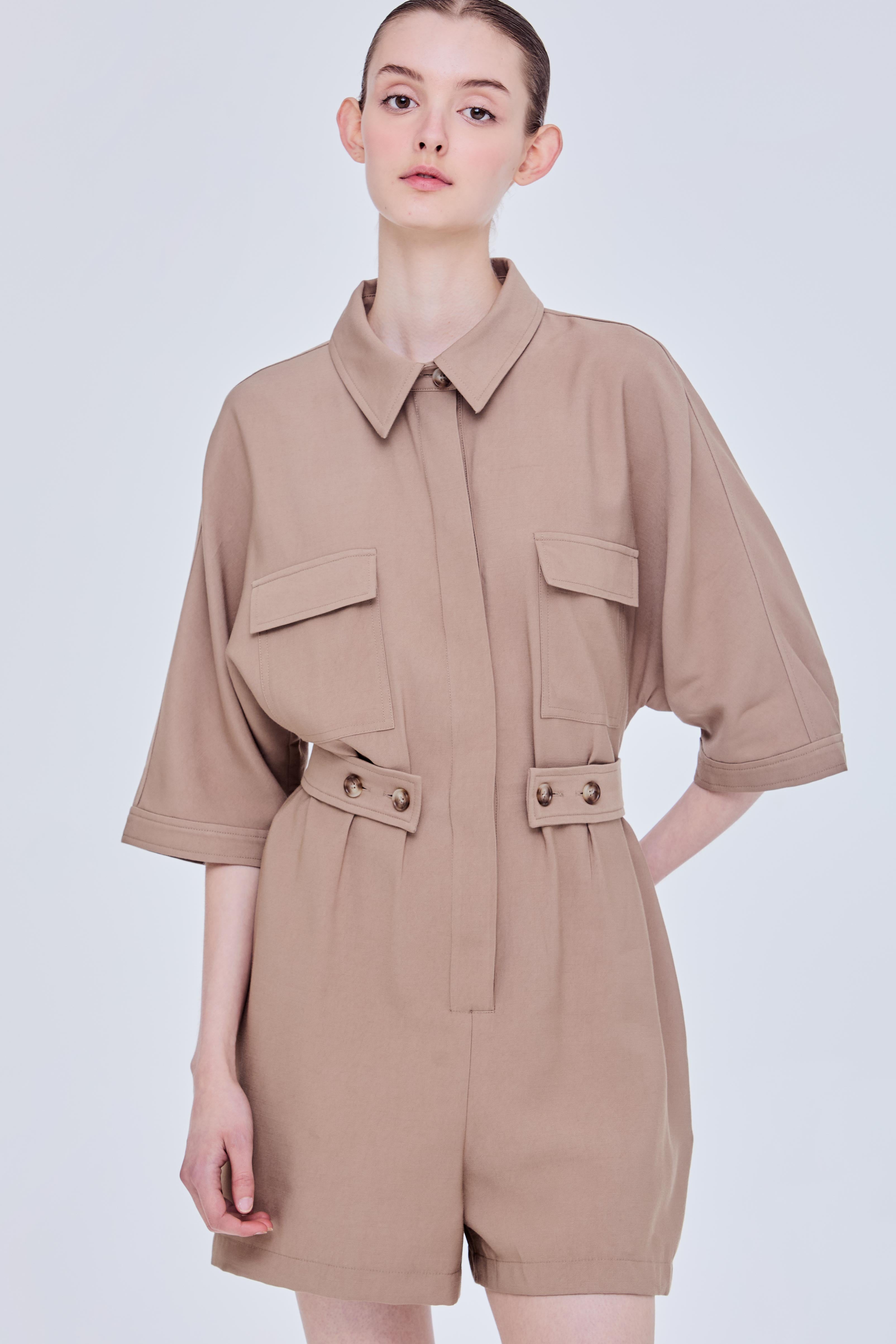Belted Cargo Romper