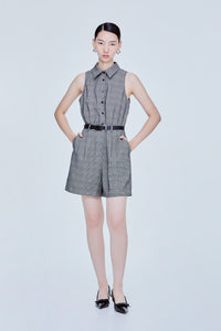 Smart Plaid Jumpsuit