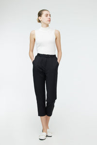 Belted Tappered Trousers